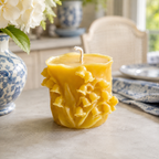 Wandering Lily of the Valley Beeswax Pillar Candles