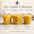 Wandering Lily of the Valley Beeswax Pillar Candles