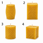 Honeycomb Beeswax Candle Set