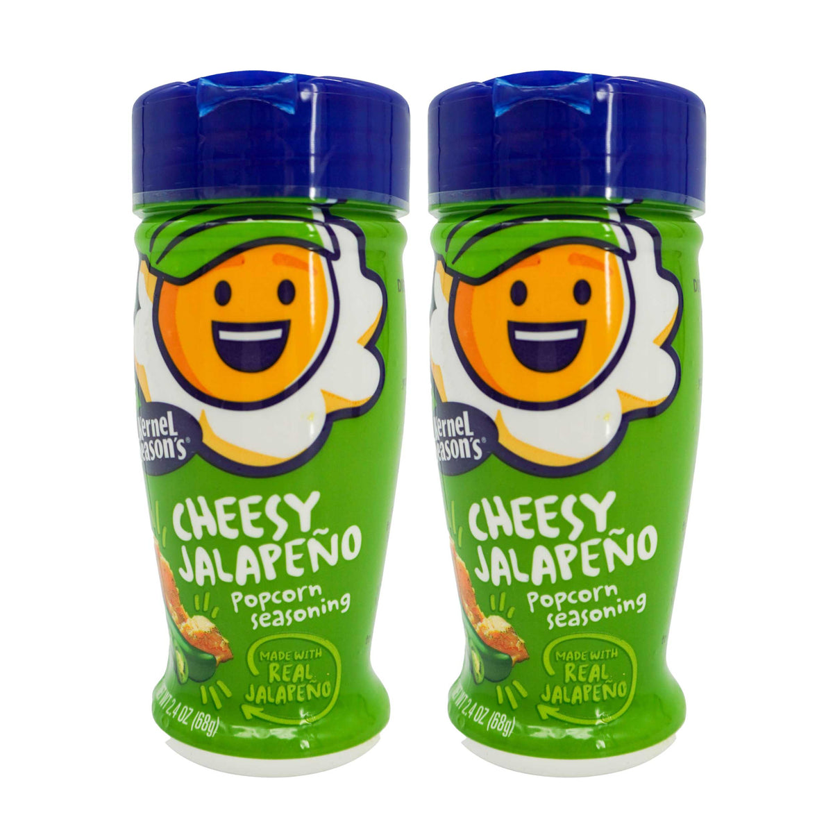 Cheesy Jalapeño Popcorn Seasoning | Pack of 2 | 2.85 oz | Popcorn County USA | North Loup Valley