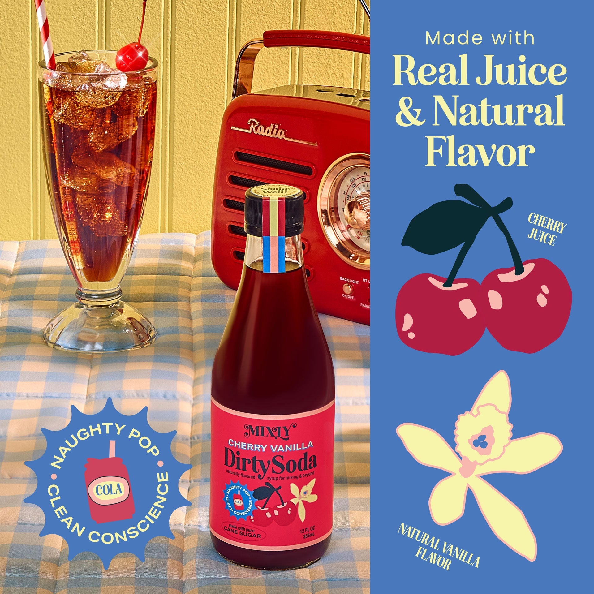 Cherry Vanilla Dirty Soda Syrup