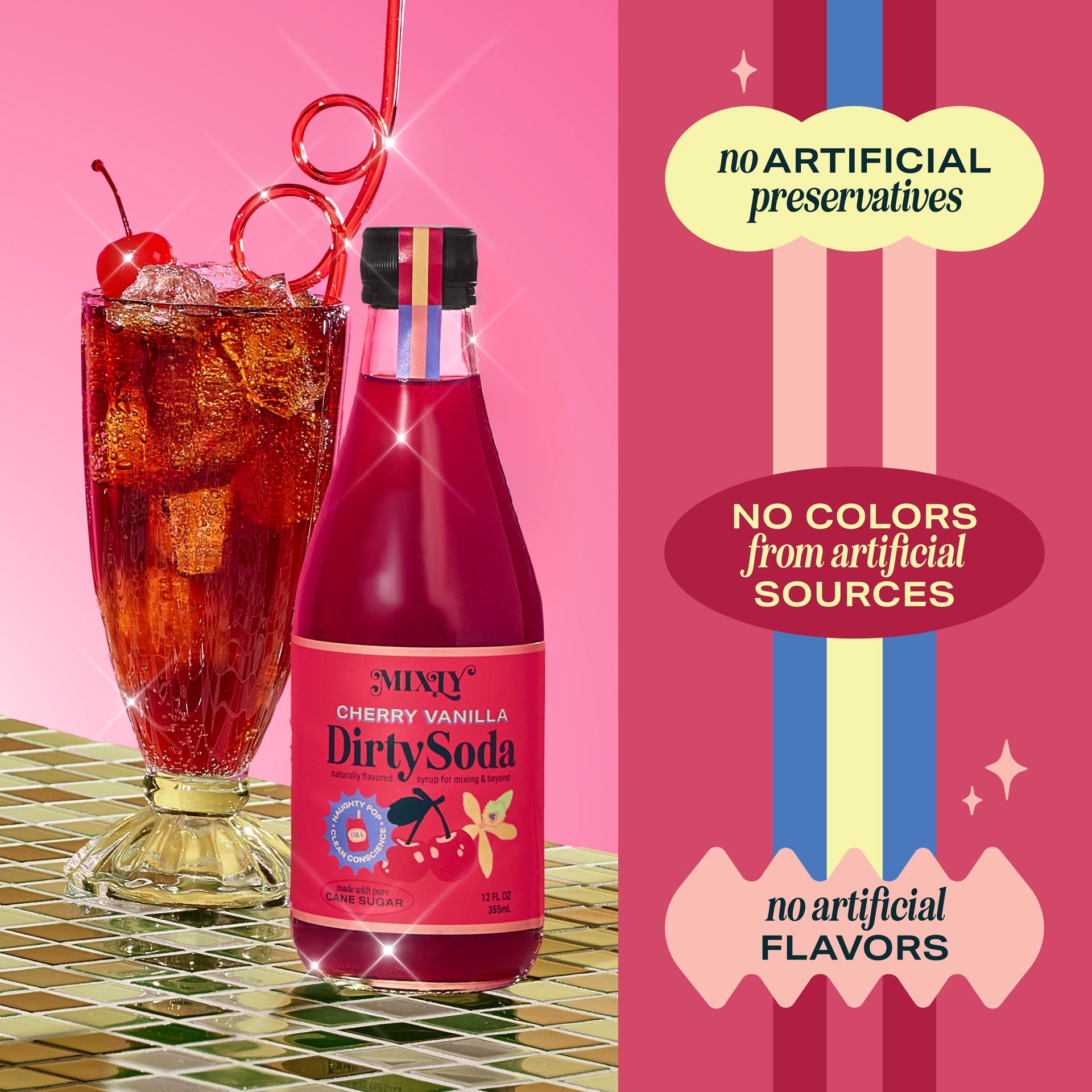 Cherry Vanilla Dirty Soda Syrup