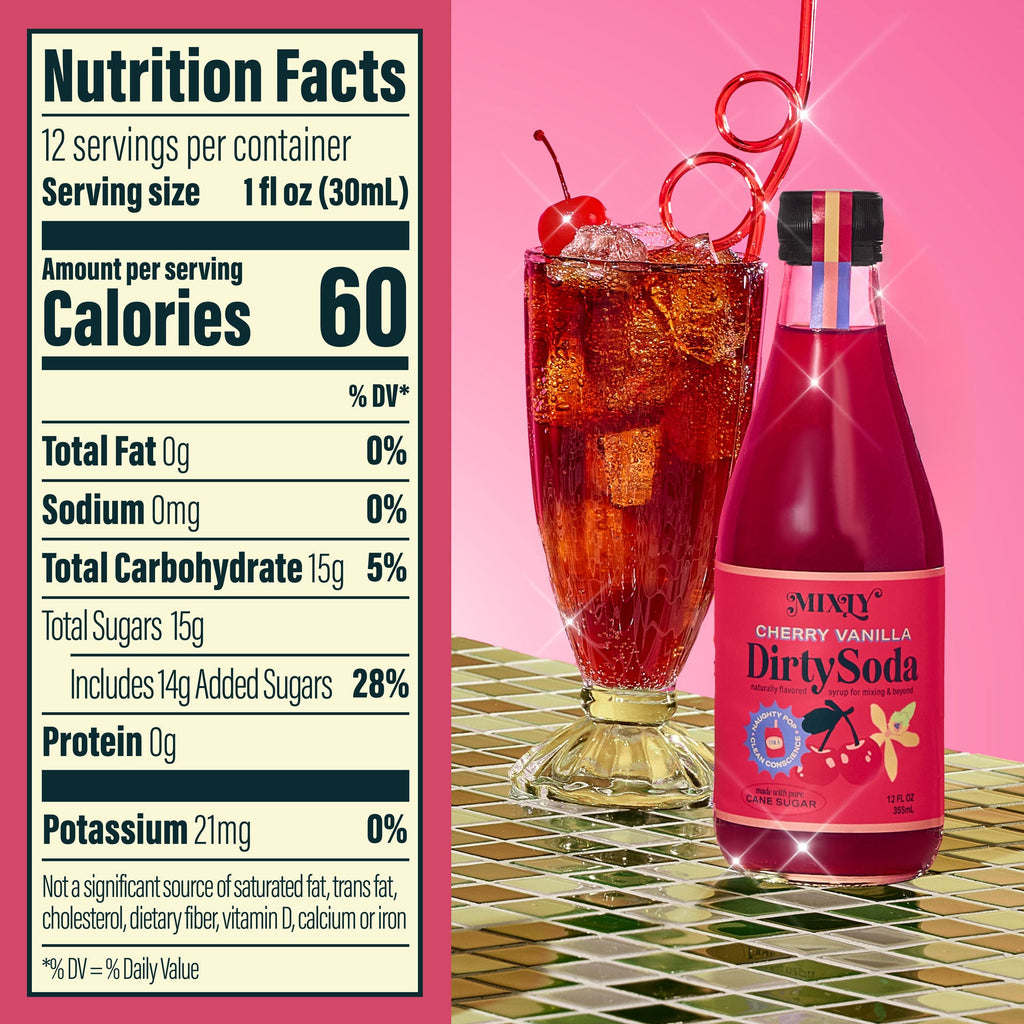 Cherry Vanilla Dirty Soda Syrup