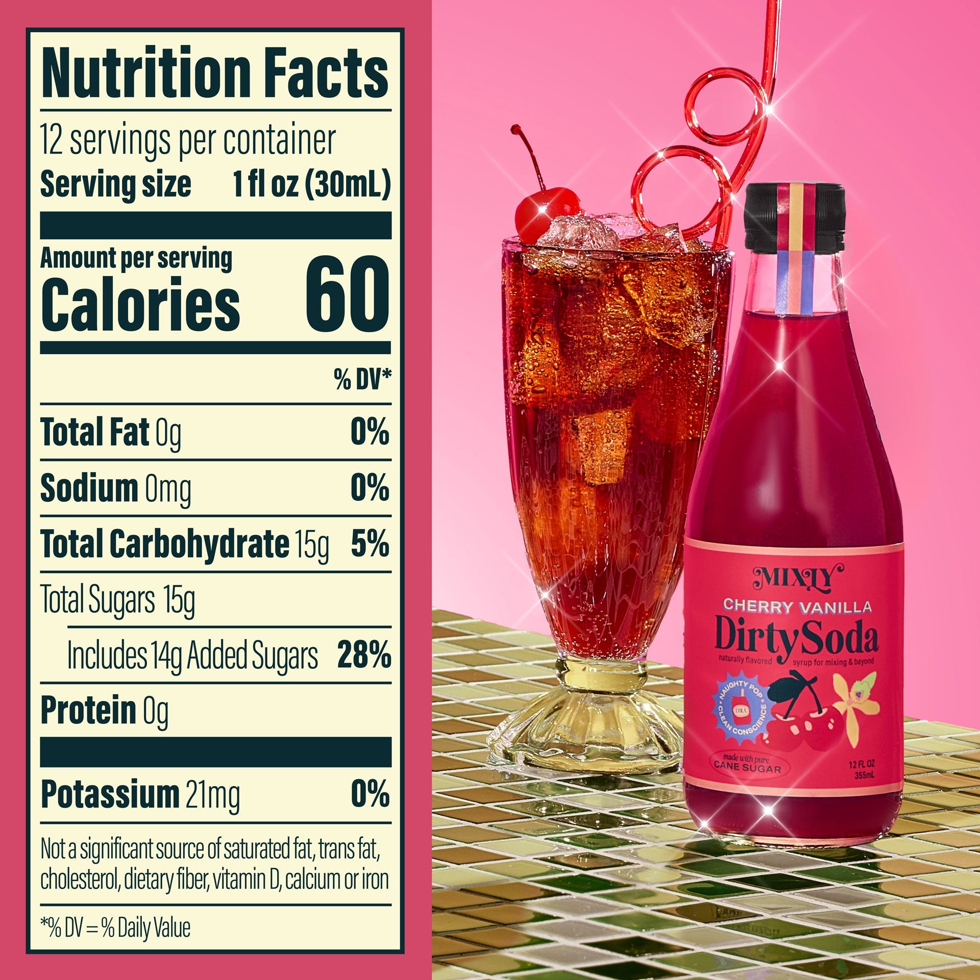 Cherry Vanilla Dirty Soda Syrup