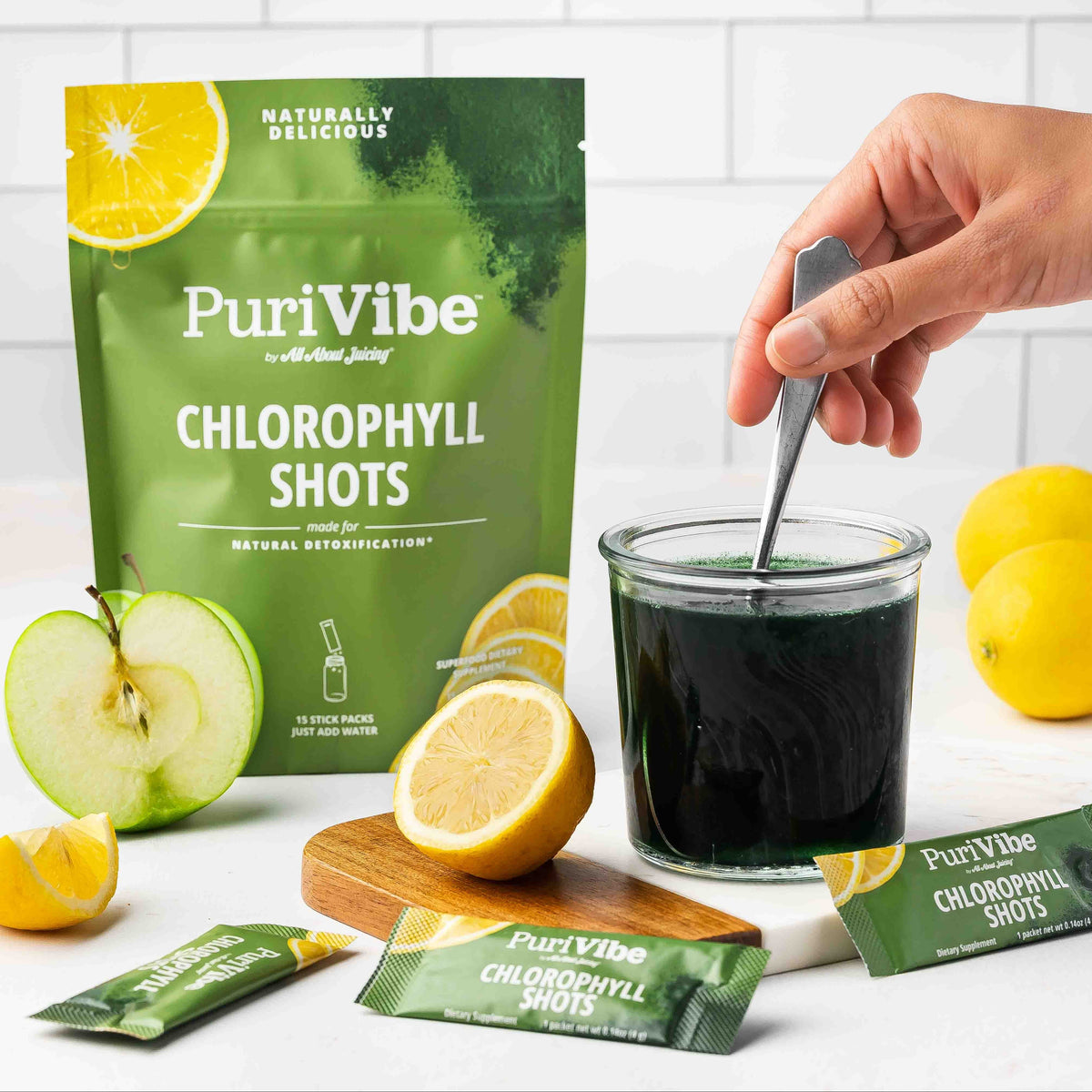 PuriVibe Chlorophyll & Lemon Juice Shots