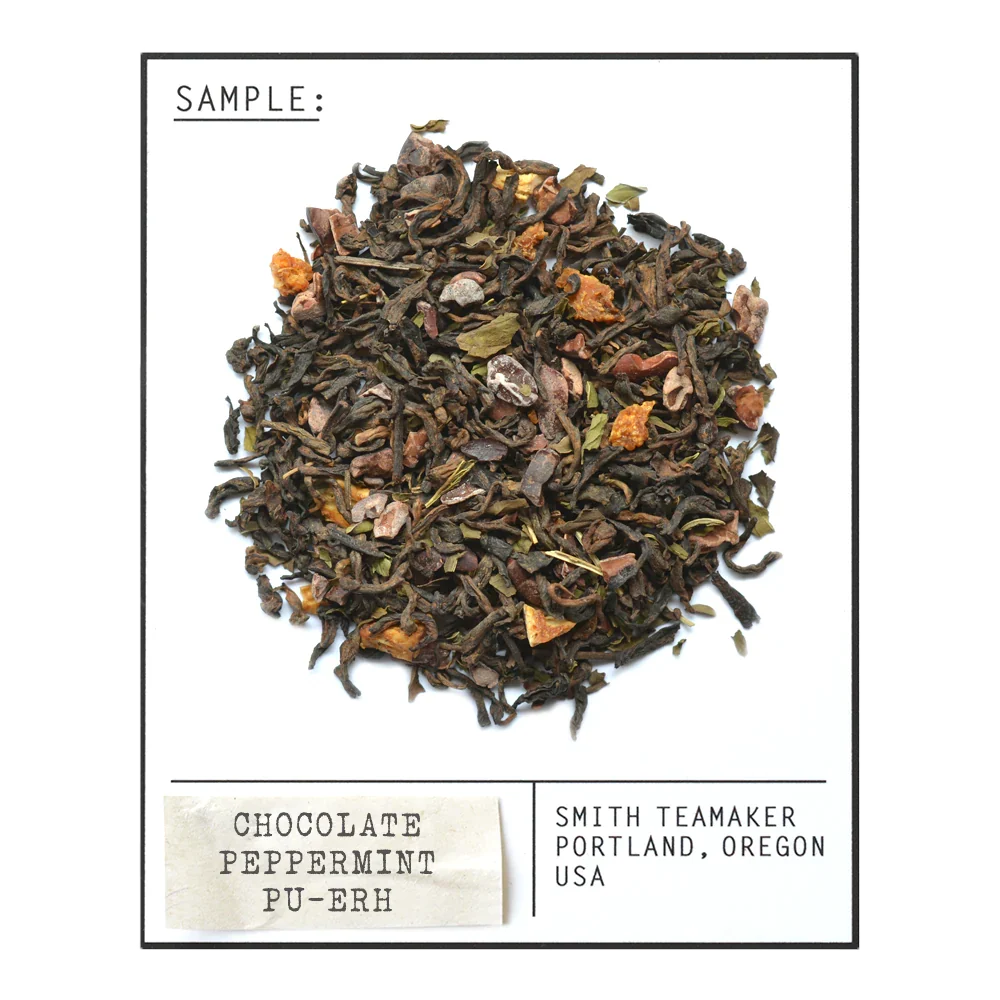SMITH TEAMAKER - CHOCOLATE PEPPERMINT PU-ERH BLEND NO. 95 (15 TEA BAGS, 1.58 OZ)
