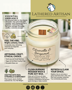 Citronella & Bergamot | Essential Oil | 3 oz Jar Candle