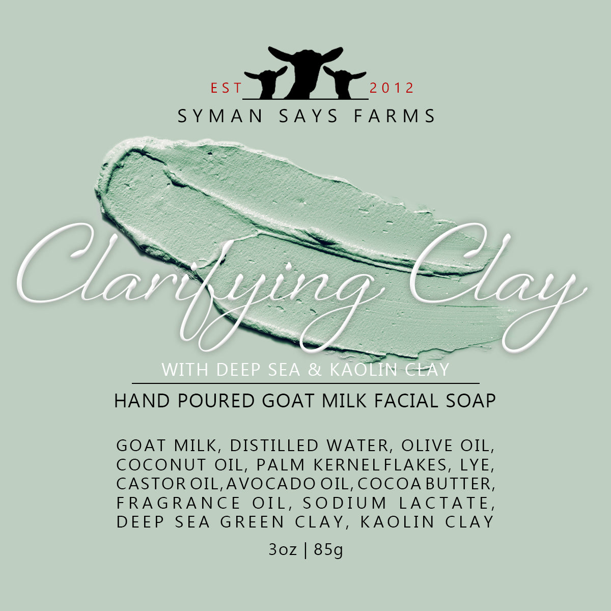 Clarifying Clay Face Bar | Goat Milk Soap