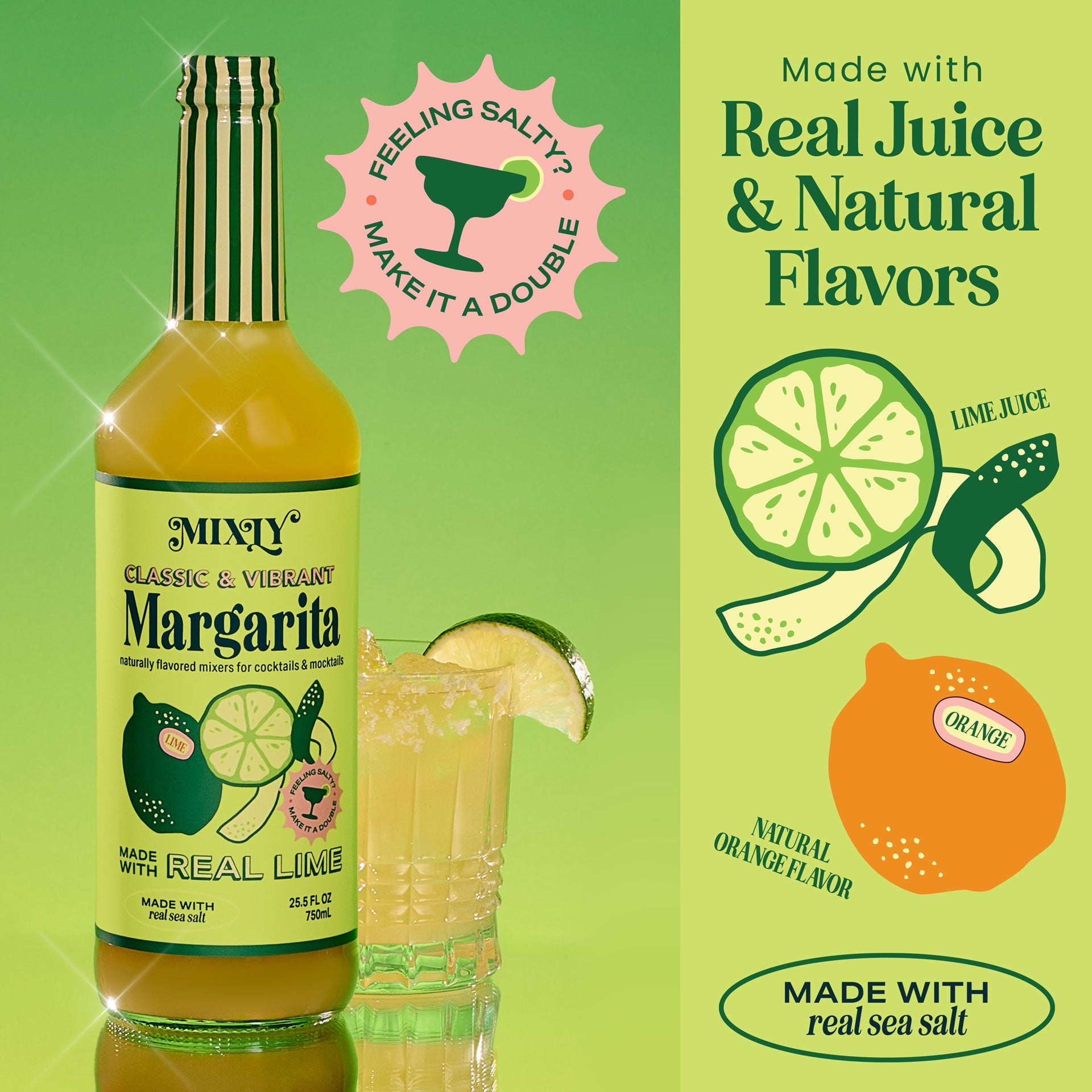 Classic & Vibrant Margarita Cocktail & Mocktail Mixer