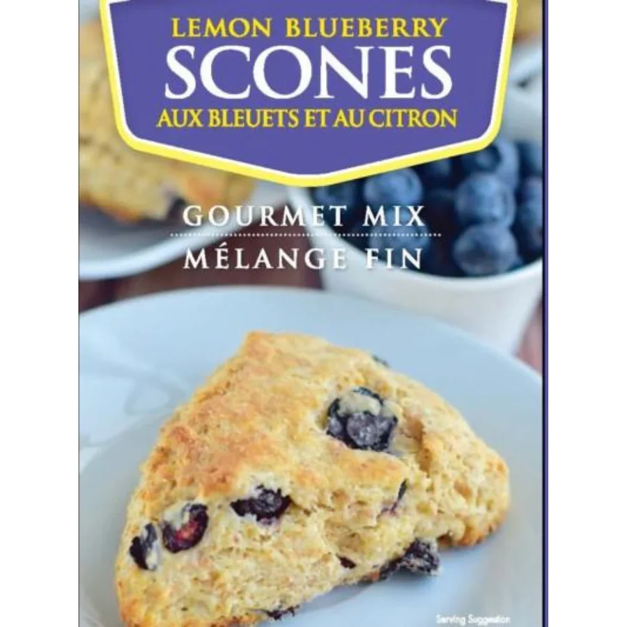 Lemon Blueberry Scone Mix | Pack of 4 | 15 oz | Cobblestone Kitchen