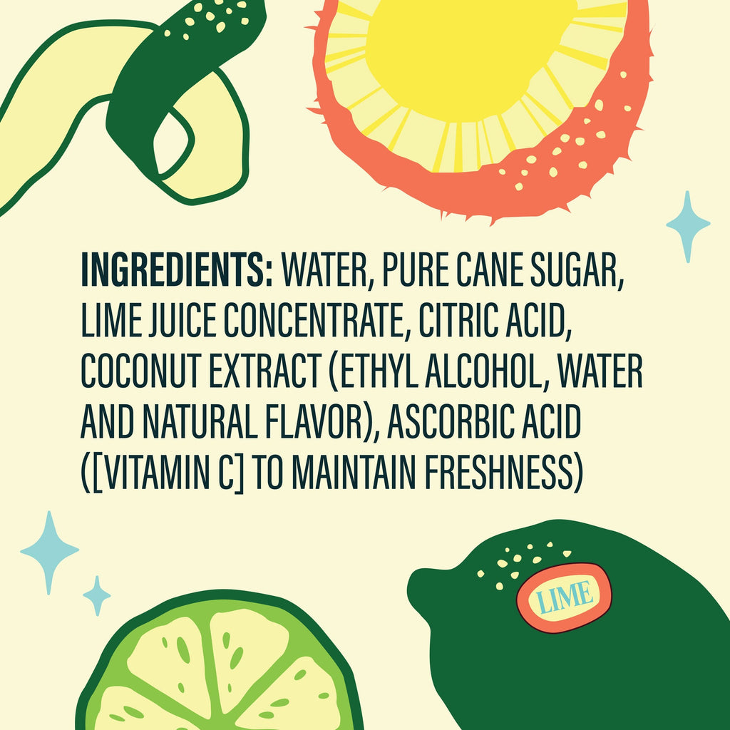 Coconut Lime Dirty Soda Syrup