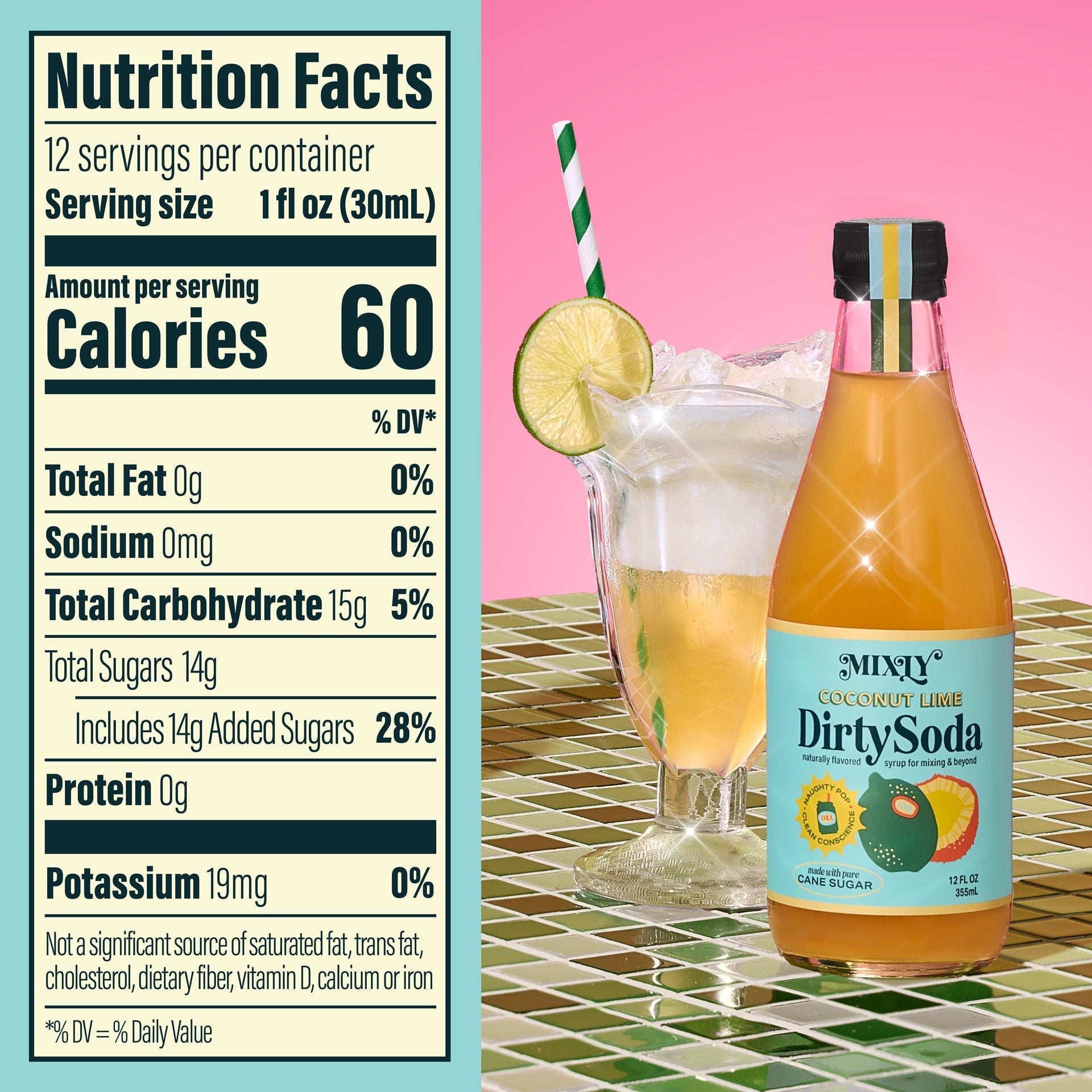 Coconut Lime Dirty Soda Syrup