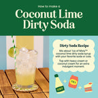 Coconut Lime Dirty Soda Syrup