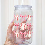 Coquette Baseball Glass Cups