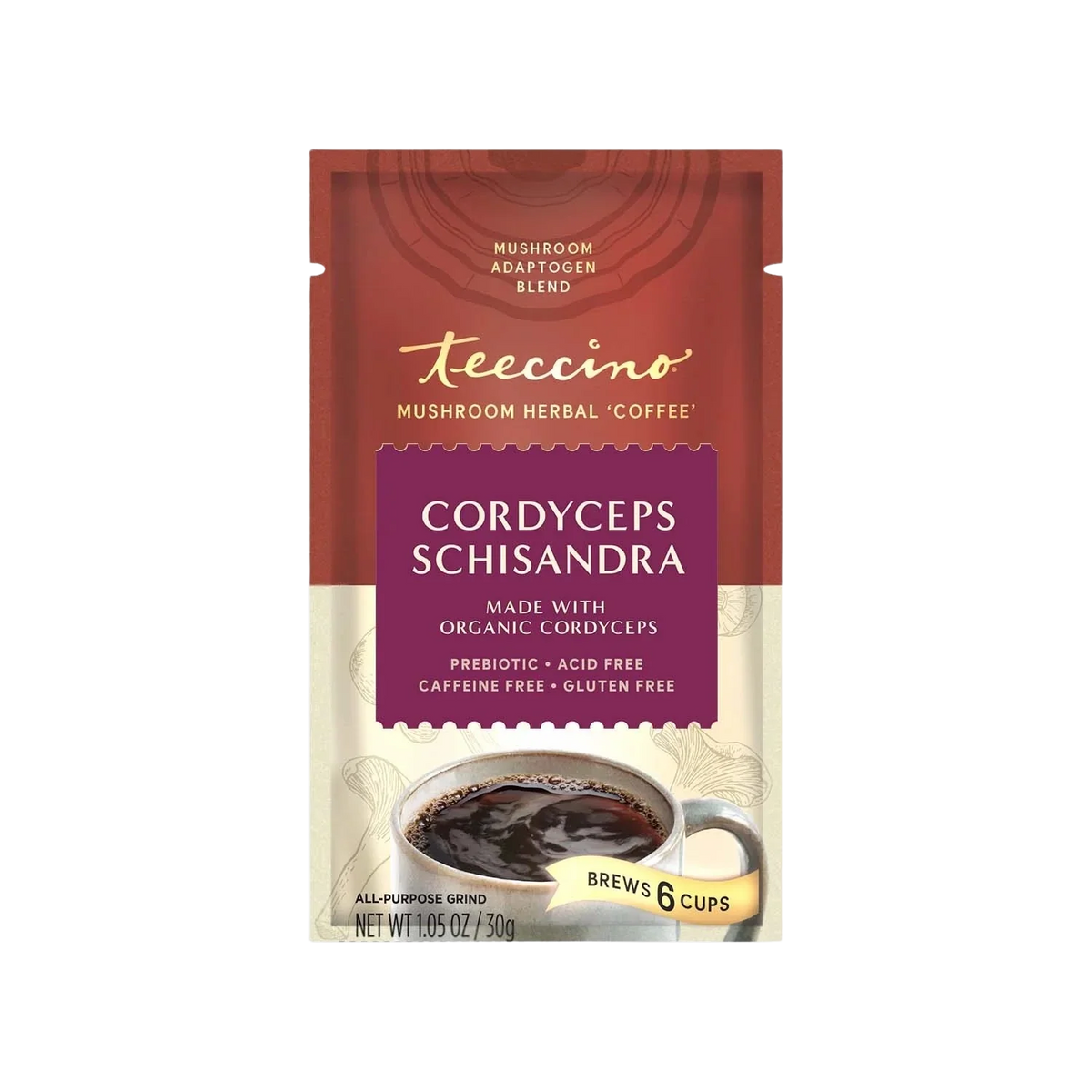 Cordyceps Schisandra Cinnamon Berry Mushroom Herbal Coffee