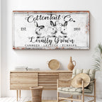 Vintage Cottontail Co Easter Sign III