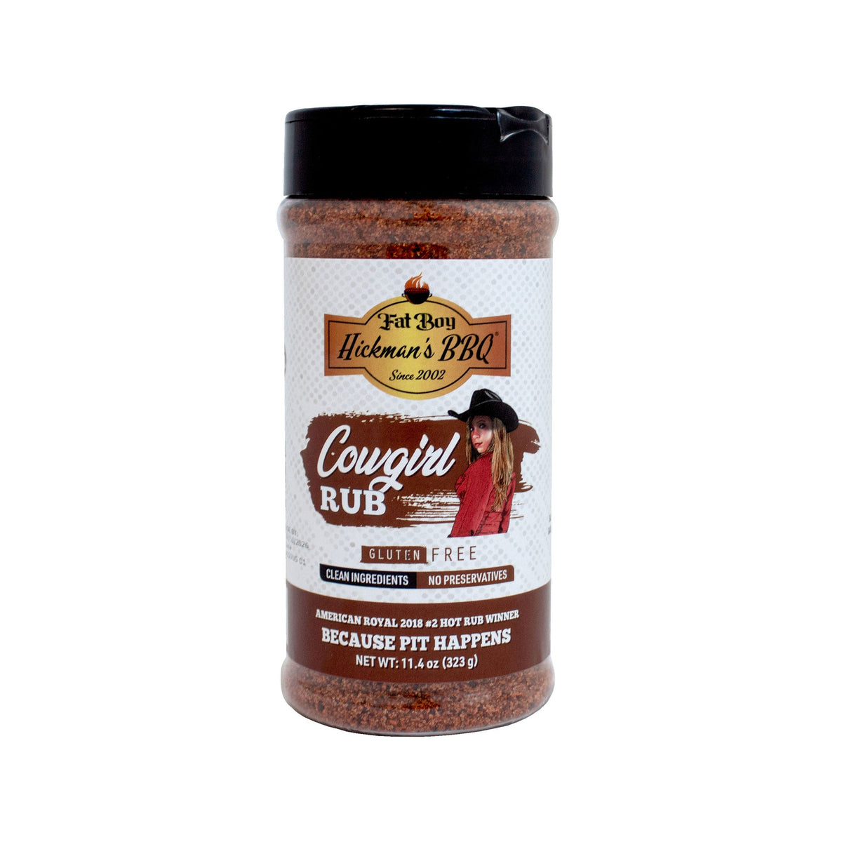 Cowgirl Gluten Free Natural Keto Friendly BBQ Rub 8.6 oz