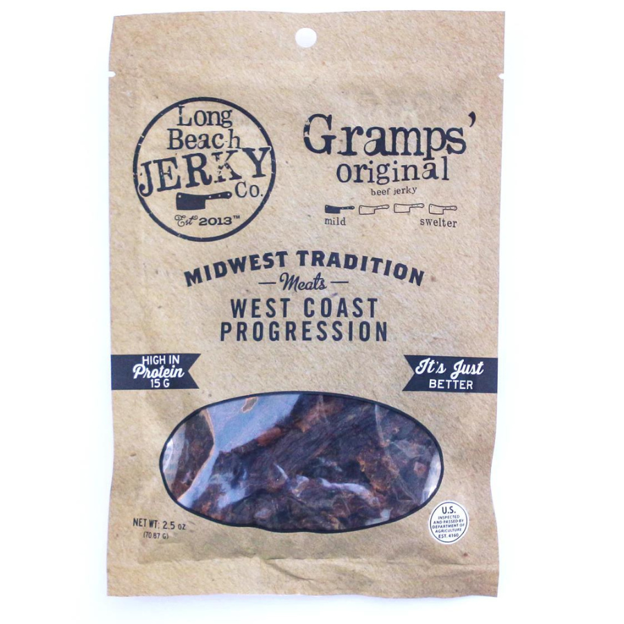 Gramps Original Flavor Beef Jerky | 2.5 oz | Pack of 3 | JVL Enterprises