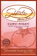 Curvy Rigati Pasta | 16 oz | Pack of 2 | Sabbiatos