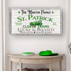 Custom St. Patrick Farmhouse Family Sign