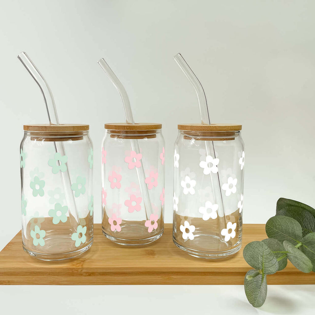 Cute Daisy Glass Cups