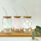 Cute Daisy Glass Cups