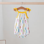 Let's Chill Organic Cotton Shoulder-Tie Onesie