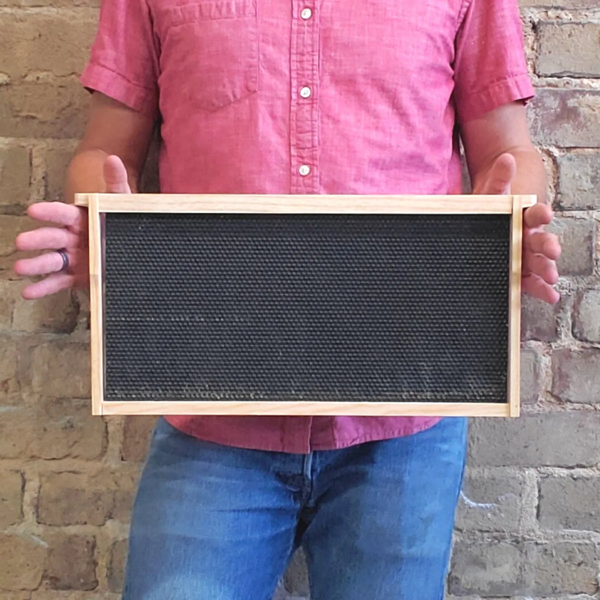 Deep 9 1/8-Inch Langsroth Frame, Grooved Top / Grooved Bottom With Double Wax Foundation