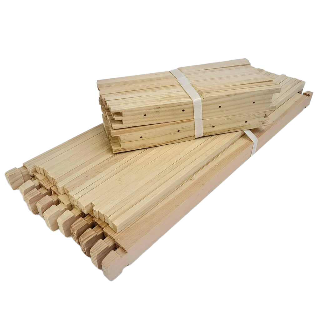 Deep 9 1/8 Inch Langstroth Frame, Wedged Top / Split Bottom with Holes