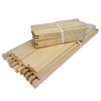 Deep 9 1/8 Inch Langstroth Frame, Wedged Top / Split Bottom with Holes