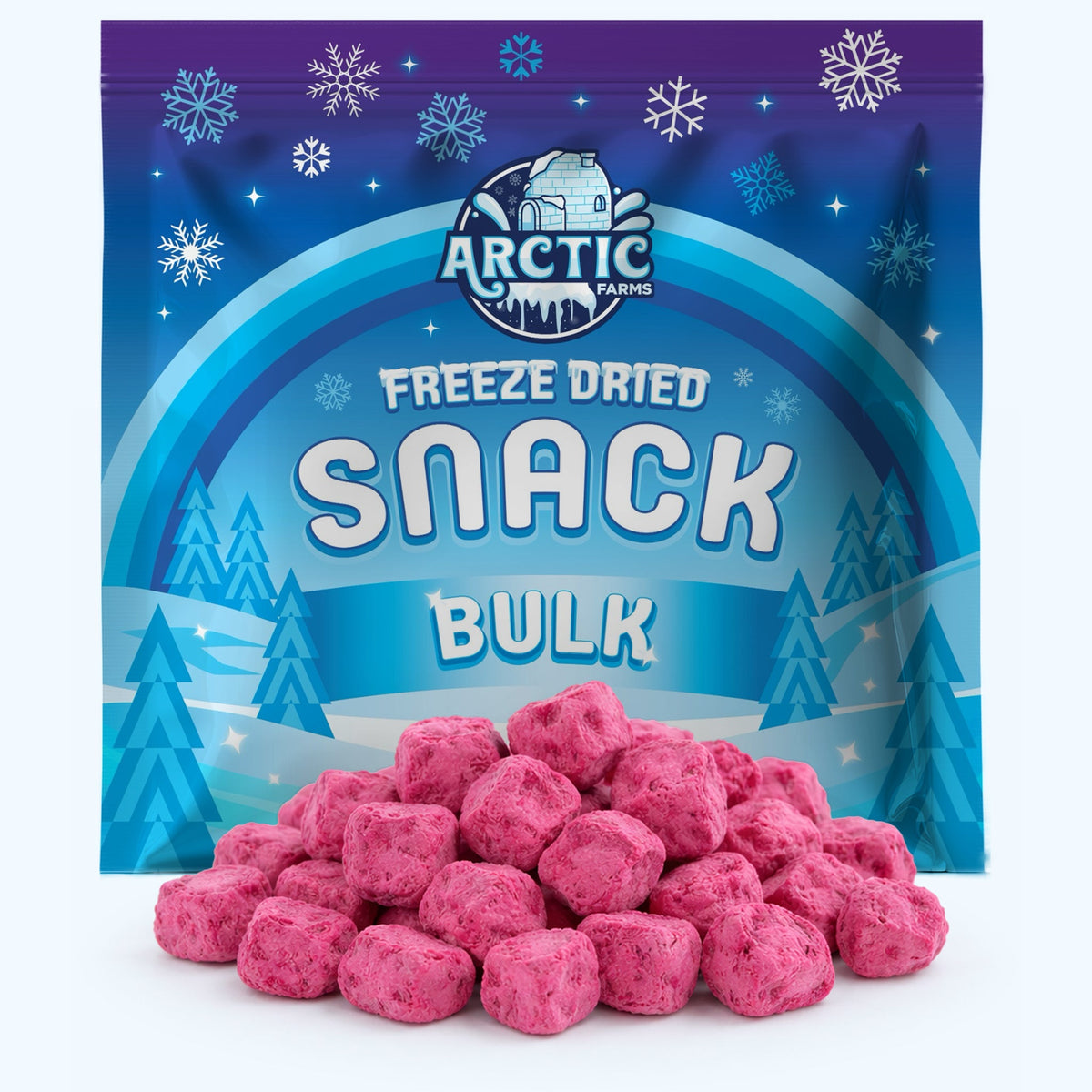 Freeze Dried Natural Red Dragon Fruit Big Cubes
