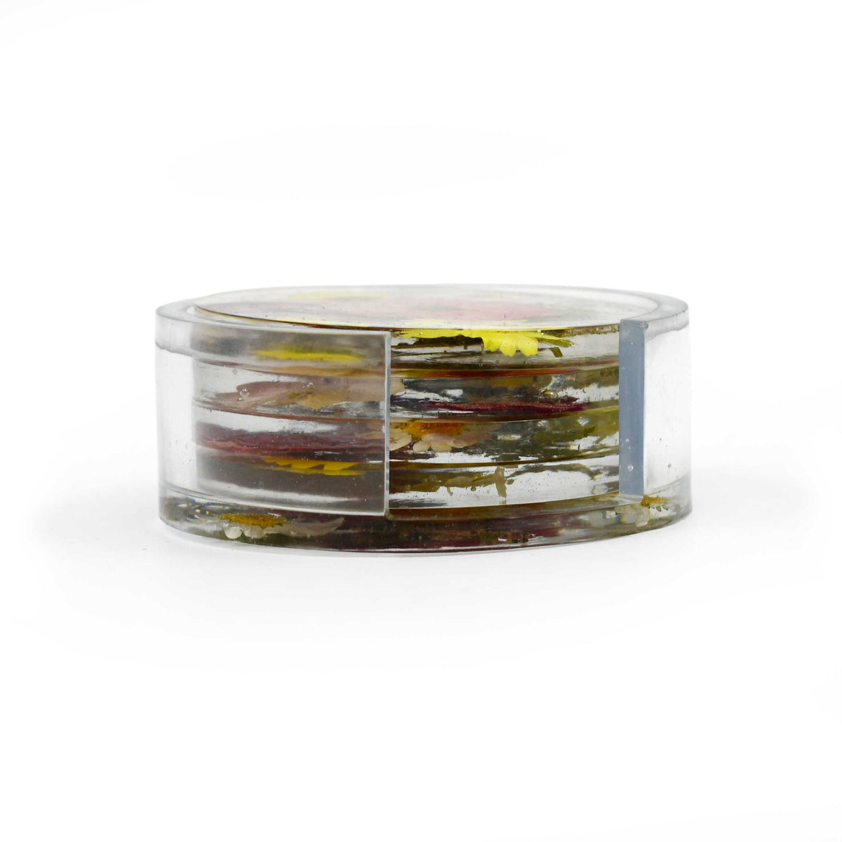 Dried Floral Resin Coaster Set | Set of 4 | KJ Made