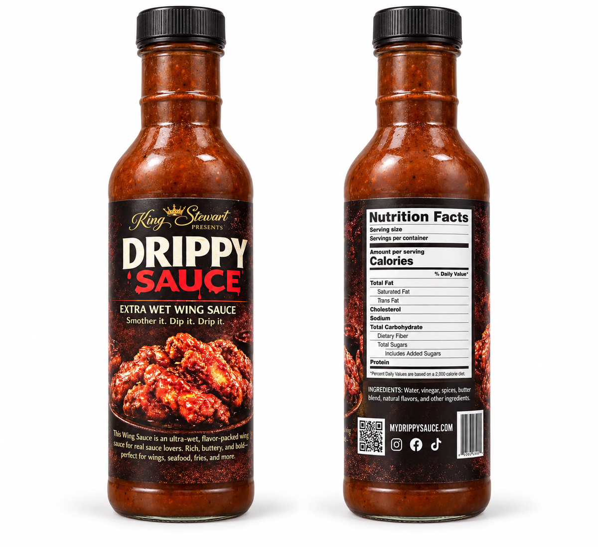 Drippy Wing Sauce — 1 Bottle or 3-Bottle Value Pack