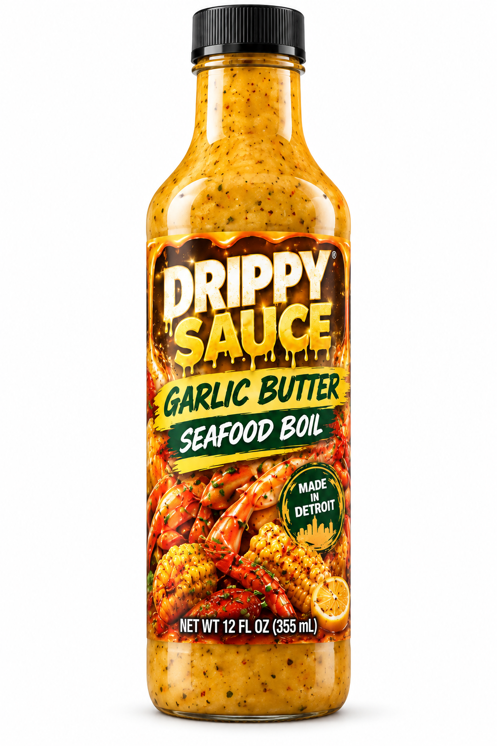 Drippy Sauce® Seafood Boil Sauce — Garlic Butter & Spicy Cajun