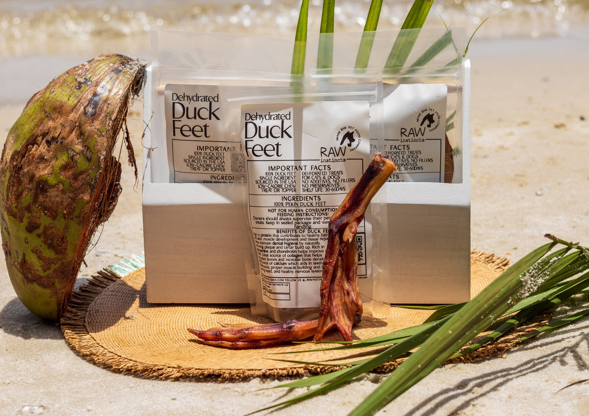 Dehydrated Duck Feet for Dogs & Cats — 100% Pekin Duck | Raw Instincts USA