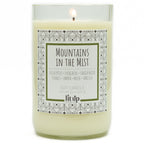 Mountains in the Mist 12 oz. soy candle in upcycled wine bottle | Eucalyptus, Sandalwood, Vanilla