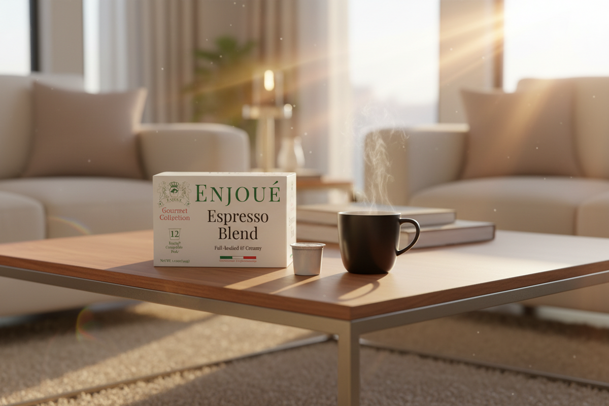 Enjoue Espresso Blend Coffee K-Cups 12ct