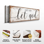 Let Go Let God Faith Sign V
