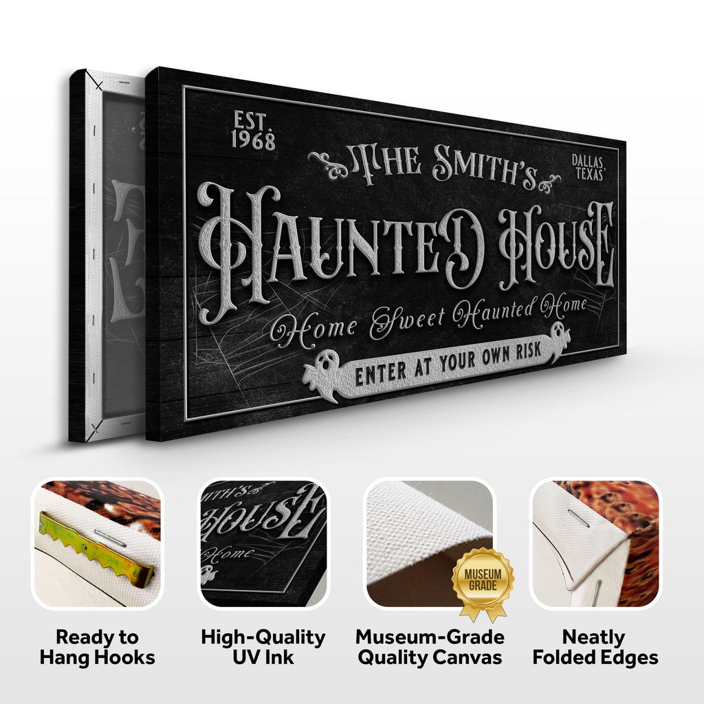 Personalized Haunted House Sign II