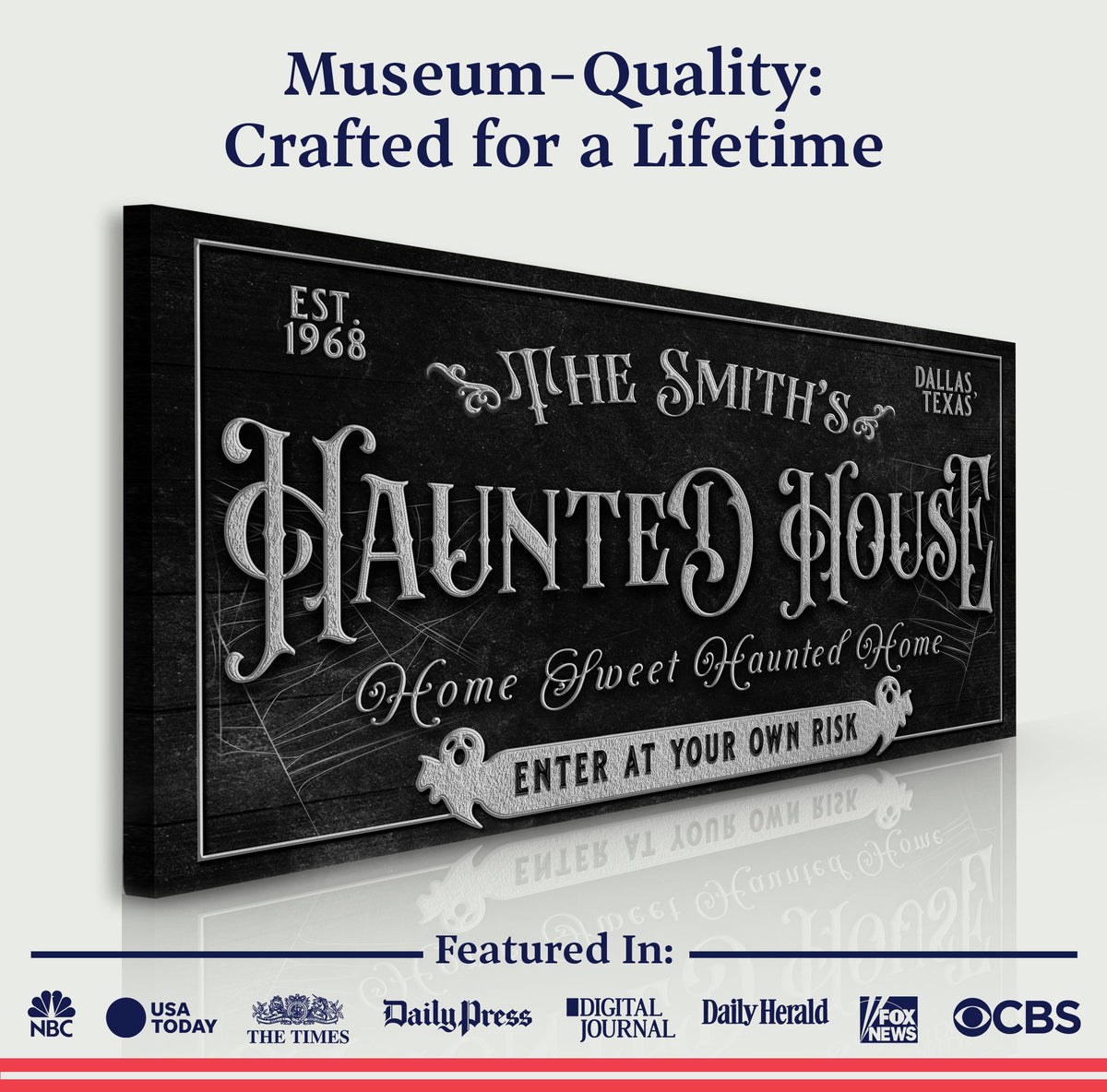 Personalized Haunted House Sign II