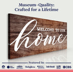 Welcome To Our Home Sign V