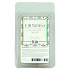 Clear Your Mind 2.5 oz. soy wax melt | Eucalyptus, Jasmine, Mint