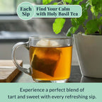 Akshit Holy Basil Tea ( Tulsi Leaf Tea ) ( 75 Tea Bags), Stress Relieving, Made with Pure Dried Holy Basil Tea loose Leaves, Immune Support Tea, Herbal Tea, Caffeine-free, Non-Gmo, Tulsi Energy Tea.
