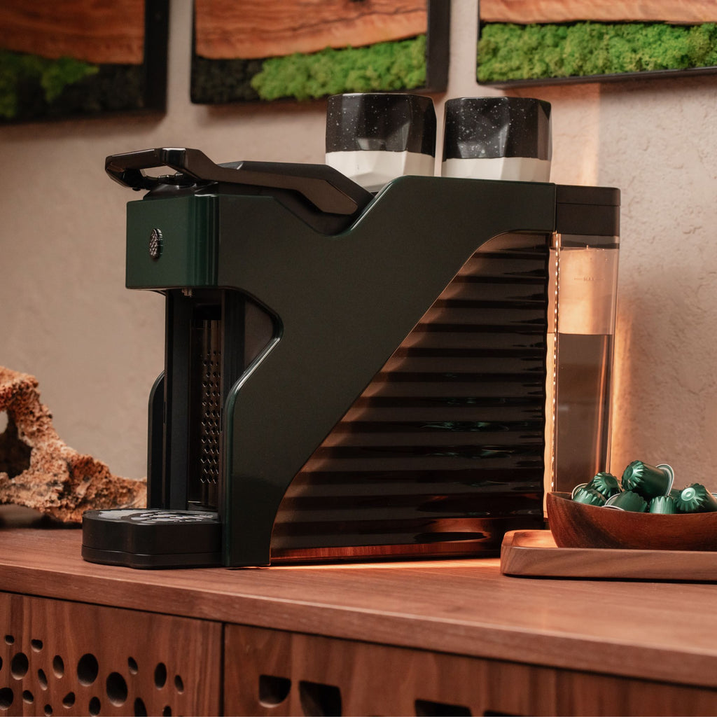 Line1 Espresso and Coffee Machine: Evergreen & Onyx