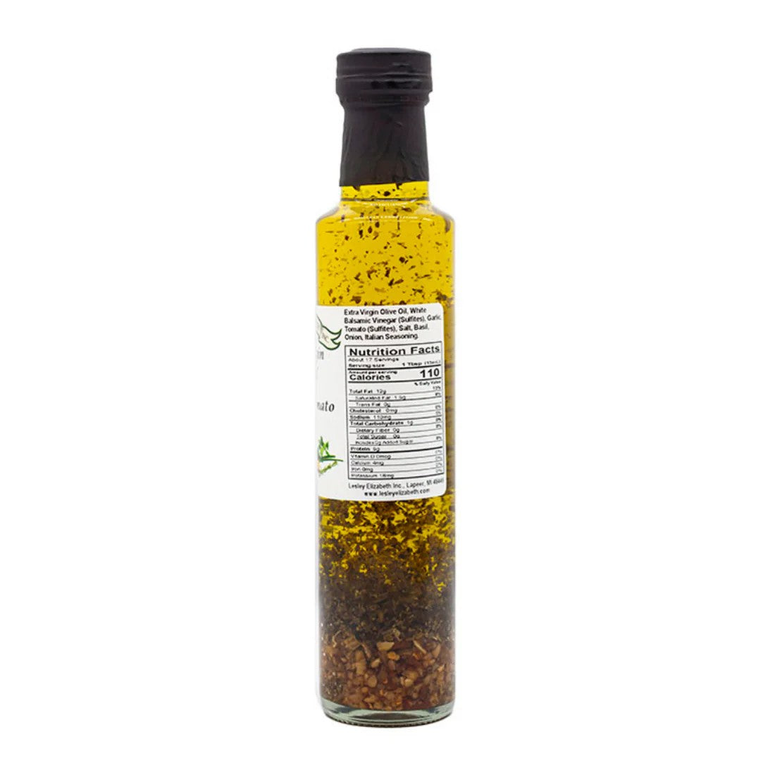 Lesley Elizabeth Extra Virgin Olive Oil with Sundried Tomato & Garlic, Dorica (250mL)