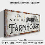 Rustic Farmhouse Sign (Made In USA)