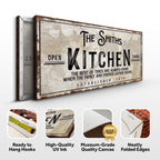 Family Kitchen Sign