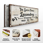 Family Laundry Company Sign