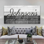 Family Grateful Sign