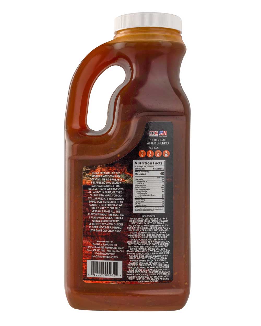 Gluten Free Uncle Walt’s Bloody Mary Mix | Pack of 3